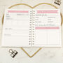Pink And Gold Marble Wedding Planner Hardback Notebook, thumbnail 2 of 6