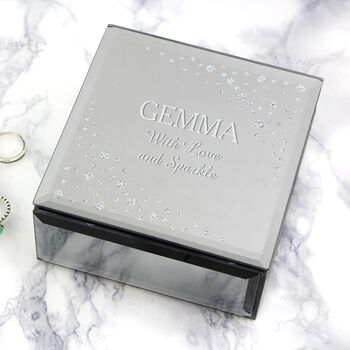 Personalised Diamante Trinket Box With Name, 4 of 10