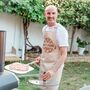Personalised Daddy BBQ Apron Pizza Apron, thumbnail 5 of 5