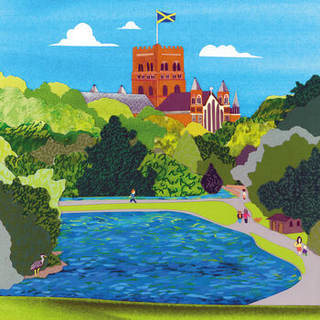 St Albans, Verulamium Park Giclee Print, 3 of 3