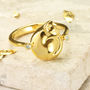 Personalised Cat Ring With Topaz, thumbnail 2 of 9