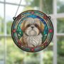 Lhasa Apso Stained Glass Effect Suncatcher, thumbnail 5 of 6