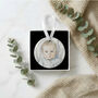 First Father's Day Ceramic Photo Ornament With Message, thumbnail 1 of 7