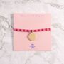 Strong Women Raise Strong Women Charm Tie Bracelet, thumbnail 1 of 4