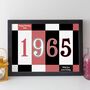 60th Birthday Print Or Card Personalised Gift 1965, thumbnail 8 of 12