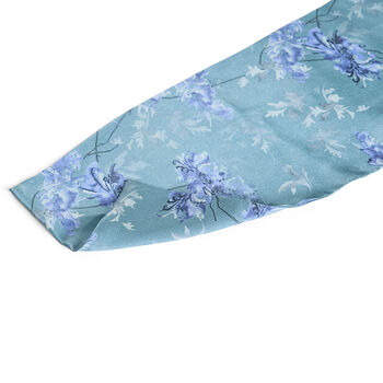 Chrysanthemums Double Sided Silk Scarf, 2 of 4
