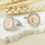 Farthing 90th 1936 Birthday Coin Cufflinks, thumbnail 2 of 11