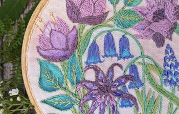 Bluebells Floral Embroidery Pattern, 6 of 9