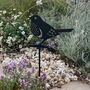 Recycled Metal Robin Silhouette Garden Stake, thumbnail 1 of 4