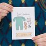 Personalised First Christmas New Baby Card, thumbnail 1 of 2