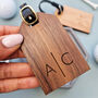 Personalised Wooden Initial Luggage Tag, Golf Tag Gift, thumbnail 1 of 6