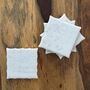 Marble Set Of Four Coasters Square Gold Outlines, thumbnail 4 of 12