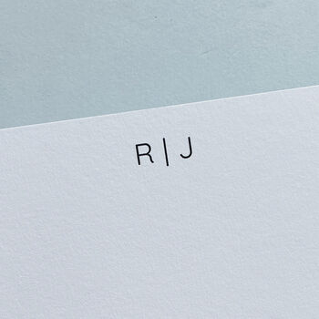 Couples Monogram Stationery, Personalised Thank You Notes, 6 of 7