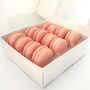 Raspberry Pink Macarons Gift Box Of 12, thumbnail 1 of 3