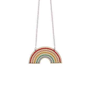 Rainbow Necklace Embroidery Board Kit, 3 of 6