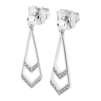 Art Deco Tie Earrings, 2 of 3