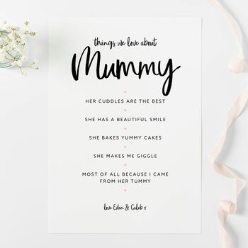 Things We Love About Mummy Print, 3 of 5