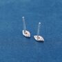 Turkish Evil Eye Stud Earrings – 925 Sterling Silver, thumbnail 5 of 7