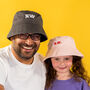 Adult And Child Personalised Bucket Hat Set, thumbnail 1 of 2