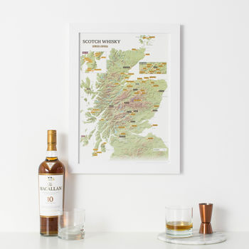Personalised Scratch Off Whisky Distilleries Print, 4 of 10