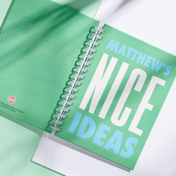 Personalised Nice Ideas Notebook, 4 of 8