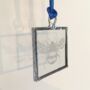 Bee Engraved Glass Hanging Decoration, thumbnail 8 of 8