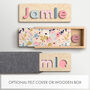 Personalised Flourish Wooden Name Puzzle, thumbnail 4 of 6