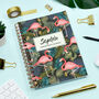 Personalised Flamingo Combined Diary And Notebook, thumbnail 3 of 11