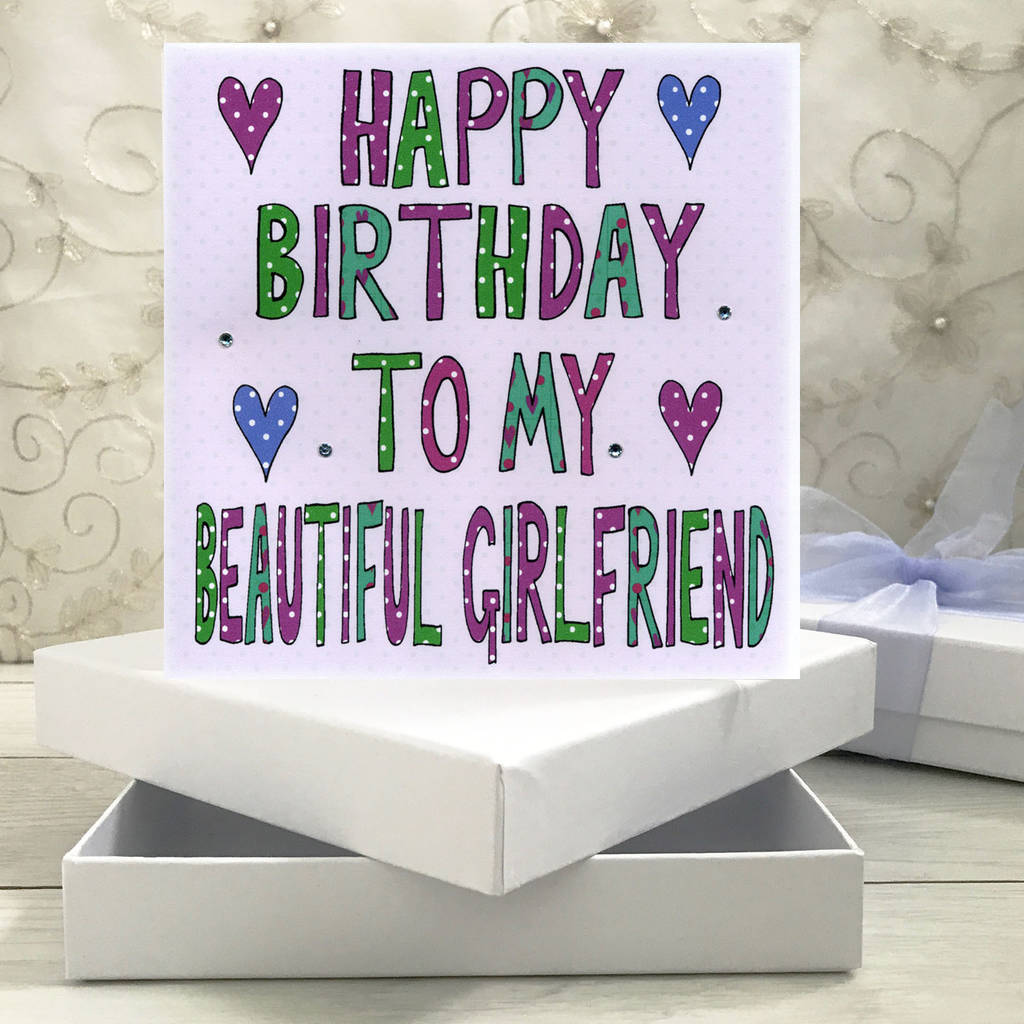 Personalised Girlfriend Birthday Book Card By Claire Sowden Design