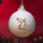 Corgi Ceramic Round Bauble, thumbnail 1 of 5