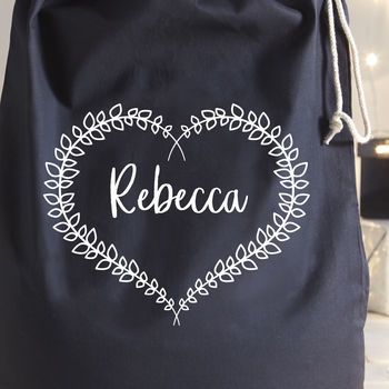 Personalised Delicate Heart Christmas Sack, 3 of 3