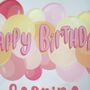 Personalised Balloon Cake Topper, Pink, thumbnail 3 of 7