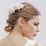 Star White Bridal Dried Flower Wedding Headpiece, thumbnail 4 of 6