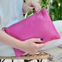 Women's Monogram Large Leather Clutch Or Crossbody Bag, thumbnail 2 of 7