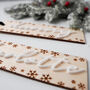 Personalised Wooden Christmas Stocking Name Tag, thumbnail 3 of 6