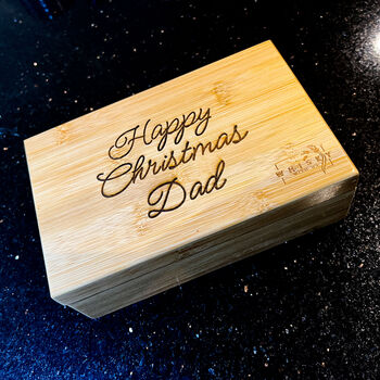 Whisky Tasting Gift Box – Three 3cl Drams In A Real Wood Box Optional Engraving, 2 of 4