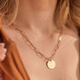 Personalised Disc Dainty Link Chain Necklace, thumbnail 1 of 7