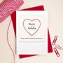 'Heart' Handmade Wedding Anniversary Card, thumbnail 4 of 4