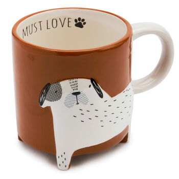 Ceramic Spotty Dog Footed Mug, 3 of 5