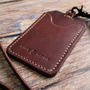 Leather ID Holder With Personalised Lanyard, thumbnail 5 of 9