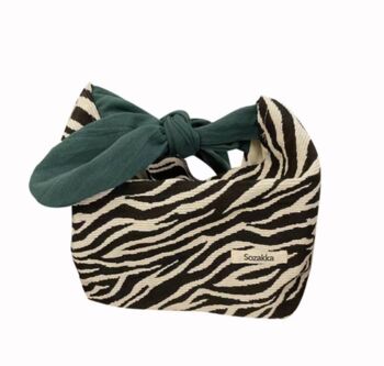 Back To School Bag, Checkered And Zebra Lunch Hand Bags, 5 of 7