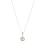 June Birthstone Pearl Silver/Gold Charm Necklace, thumbnail 5 of 12