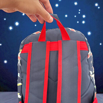 Children's School Backpack With Space Rockets, 3 of 4
