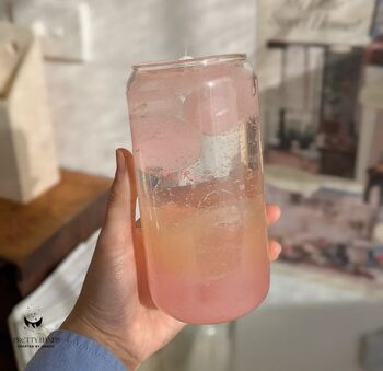 Personalised Gift Box Of Lychee Peach Cocktails Candle With Free Greeting Card, 3 of 4