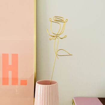 Everlasting Wire Rose – Valentine Flower Gift That Lasts Forever, 2 of 8