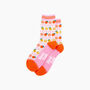 Oranges And Lemons Bamboo Socks In White, thumbnail 3 of 4