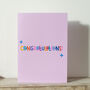 Pink Minimal Congratulations Card, thumbnail 7 of 8