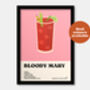 Bloody Mary Cocktail Print, thumbnail 2 of 7