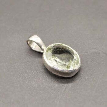 Green Amethyst Silver Necklace: February Birthstone, 12 of 12