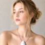 Matt Oval Sculptural Statement Pendant Necklace, thumbnail 2 of 2